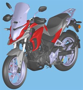 中國五羊本田CBR190R專利圖外流